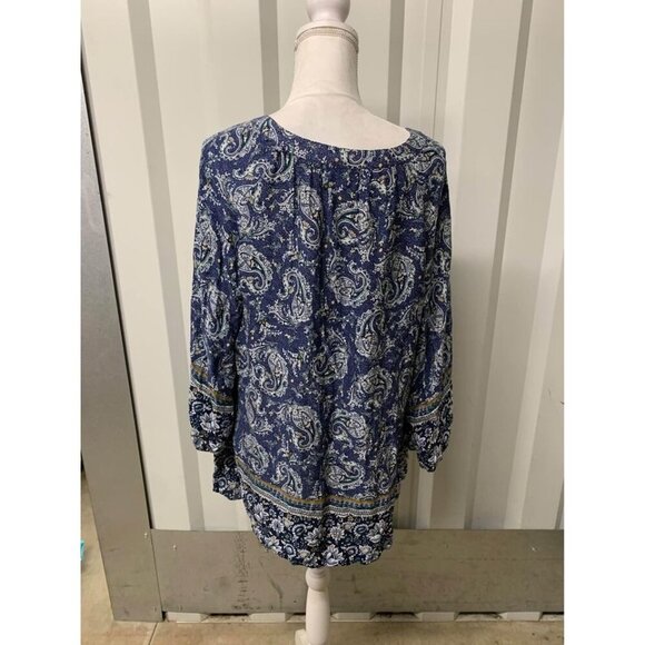 Dress Barn Business Casual Paisley Top Size 1X - Picture 3 of 5